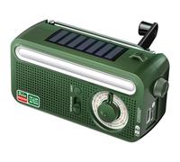 Muuookka Solar Hand Crank Météo Radio de Survie Outil de Survie Extérieur Torche Torche Panneau Solaire Banque d'alimentation AM/FM NOAA Radio d'urgence
