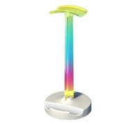 Muuookka Support de Casque de RGB de Bureau avec Éclairage Ambiant, Support Ergonomique pour Écouteurs et Écouteurs pour PC, pour Les Joueurs PC, Blanc.