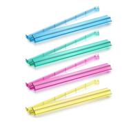 Muuookka Supports de Tuiles Majiang 4 Couleurs Règle de Mahjong avec Tige de Poussée - Ensemble Cadeau D'Accessoires de Mahjong Américain