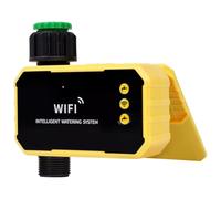 Muuookka Système D'Irrigation Automatique Contrôlé par L'Application Smart Life, Minuterie WIFI Alimentée par Énergie Solaire pour de Jardin, Contrôleur de Vanne ZigBee.