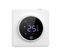 Muuookka Thermostat à Bouton WiFi Tuya avec Interrupteur Programmable et Contrôle Vocal, Support D'Application à Distance, Chauffage au Sol Électrique 16A.
