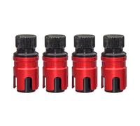 Muuookka Valves de Réglage de la Pression des Pneus, Valves de Dégonflage pour une Meilleure Traction sur Sable (Rouge)