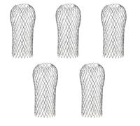 Muuookka Virginage Du Filtre à Feuilles Gobeurs de Gouttière en Aluminium Gardiens de la Gamme de Vers de Gouttes - 5pcs 3,5 Pouces Réglables et Protège-Gouttières à Usage Lourd