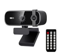 Muuookka Webcam 4K Compatible PC, Ordinateur Portable et de Bureau avec Télécommande et Cache de Confidentialité. Installation Facile et pour Les Appels Vidéo.
