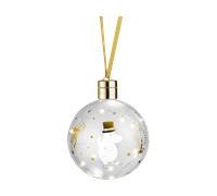 Muurla Boule de décoration Mumin avec lumière LED Étoiles Scintillantes