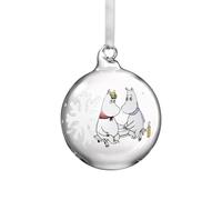 Muurla MOOMIN | Noël | Boule en verre | Flocon de neige | φ 7 cm