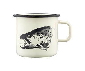 Muurla Tasse en émail Teemu Järvi x Muurla 55 rochet & truite