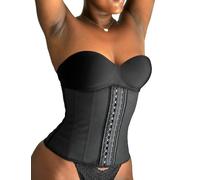 MUUSE Gaine Amincissante Ventre Plat Femme, Ceinture Minceur, Serre Taille, Corset Sculptant Taille, Bustier Taille Fine, Soutient Dos, Correcteur de Posture