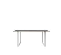 Muuto 70/70 Table à Manger 170x85 Linoléum Noir/Blanc