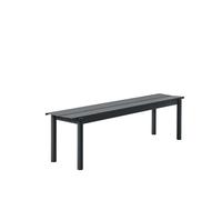 Muuto Banc Linear Steel - noir - 170 cm