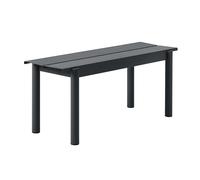Muuto Banc Linear steel bench 110x34 cm Black