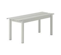 Muuto Banc Linear steel bench 110x34 cm Grey (RAL 7044)