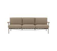 Muuto Settle Canapé D'extérieur 3 Places Tissage Côtelé 5/Taupe
