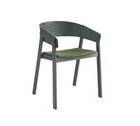 Muuto Chaise avec accoudoirs Cover assise revêtue de tissu Remix 933-green