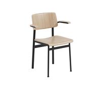 Muuto Chaise avec accoudoirs Loft Oak-Black