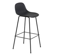 Tabouret de bar avec dossier 75cm Fiber WxHxD 44.5x97.5x46.5cm