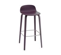 Muuto Chaise de bar Visu 75 cm Dark plum