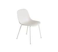 Muuto Chaise Fiber Side - Cadre tubulaire - Blanc nature - Structure blanchec