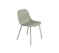 Muuto Chaise Fiber Side - Cadre tubulaire - vert mousse - Structure vert mousse