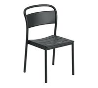 Muuto Chaise Linear steel side chair Black