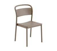Muuto Chaise Linear steel side chair Taupe