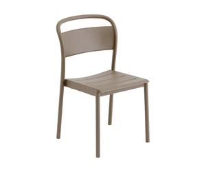 Muuto Chaise Linear steel side chair Taupe