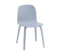 Muuto Chaise Visu Chair base en bois Light blue