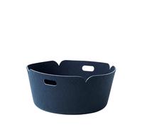 Muuto Corbeille de rangement Restore, ronde - bleu nuit