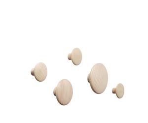 Muuto Dots Cintres Bois Chêne 5 Pcs.