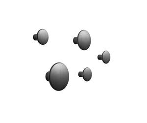 Muuto Dots Knager Métal 5 Stk. Le Noir