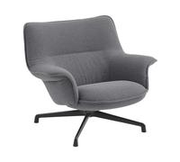 Muuto Fauteuil bas Doze base pivotante Ocean 80-anthracite black