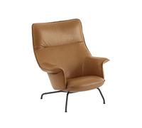 Muuto Fauteuil Doze Refine leather cognac-Black