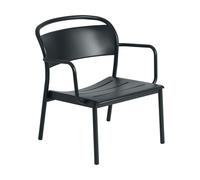 Fauteuil Muuto Linear Acier Anthracite Noir