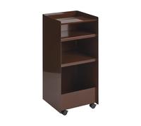 Muuto Folded Trolley desserte ouverte Rouge foncé. 37.4x38.7x37.2 cm