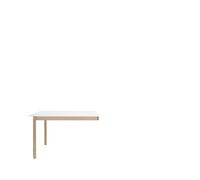 Muuto Module de table Linear System End Module White laminate-Oak 142x120 cm