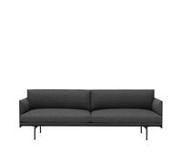 Muuto Outline Canapé 3 Places Remix 163/ Noir