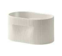 Muuto Pot de fleurs Ridge H 13cm blanc cassé LxlxH 22,5x15x13cm