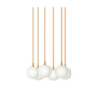 Muuto Rime Pendant Cluster 6 suspension Orange. Ø12 cm
