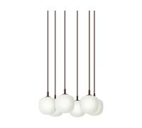 Muuto Rime Pendant Cluster 6 suspension Rouge foncé. Ø12 cm