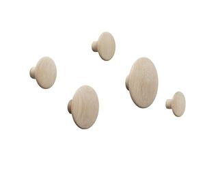Muuto Set de patères The Dots - chêne - nature