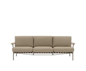 Muuto Settle Canapé D'extérieur 3 Places Tissage Côtelé 5/Taupe