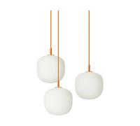 Muuto Suspension Rime Pendant Cluster 3 Orange. Ø18 cm