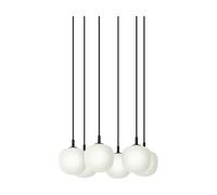 Muuto Suspension Rime Pendant Cluster 6 Noir. Ø12 cm