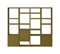 Muuto Système de rangement Stacked bibliothèque configuration 4 Brown green