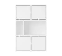 Muuto Système de rangement Stacked buffet configuration 4 White