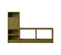 Muuto Système de rangement Stacked hall d'entrée configuration 1 Brown green