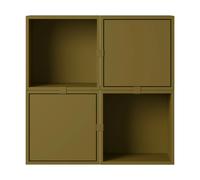 Muuto Système de rangement Stacked hall d'entrée configuration 4 Brown green