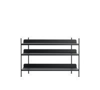 Muuto Système d'étagères Compile - noir - Configuration 2