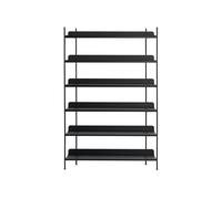 Muuto Système d'étagères Compile - noir - Configuration 4