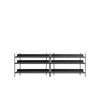 Muuto Système d'étagères Compile - noir - Configuration 6